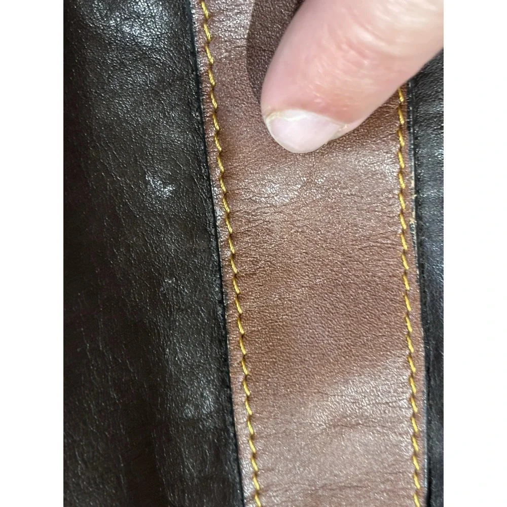 Vintage MC Buenos Aires‎ Leather Travel Duffel Bag
